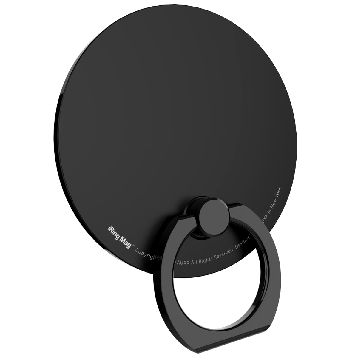 AAUXX 【Amazon.co.jp 限定】AAUXX iRing Mag アイリング マグ 限定カラー MagSafe対応 スマホリング Limited Edition リミテッドエディション 正規品 正規代理店 マグネット式 ホールド リング 薄型 ワイヤレス充電対応 強力吸着 ネオジム磁石 別注カラー iPhone 15 14 13 12 Series (フルブラック)